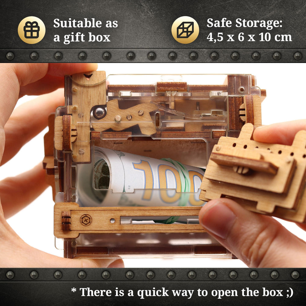 iDventure A-Maze-ing Safe premium materials on display for home use