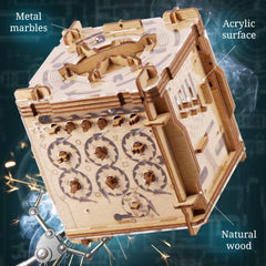 iDventure Cluebox Cambridge Labyrinth story scene adds atmosphere for immersive play.