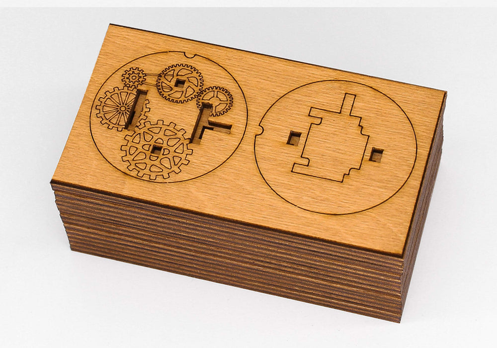 iDventure Kryptos laser-cut birch wood construction offers durable elegance.