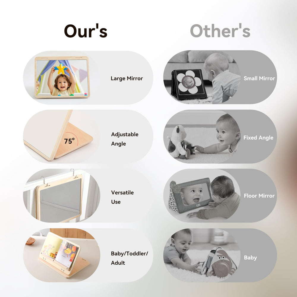 IEATFO tummy time play set card display stand to hold cards during play