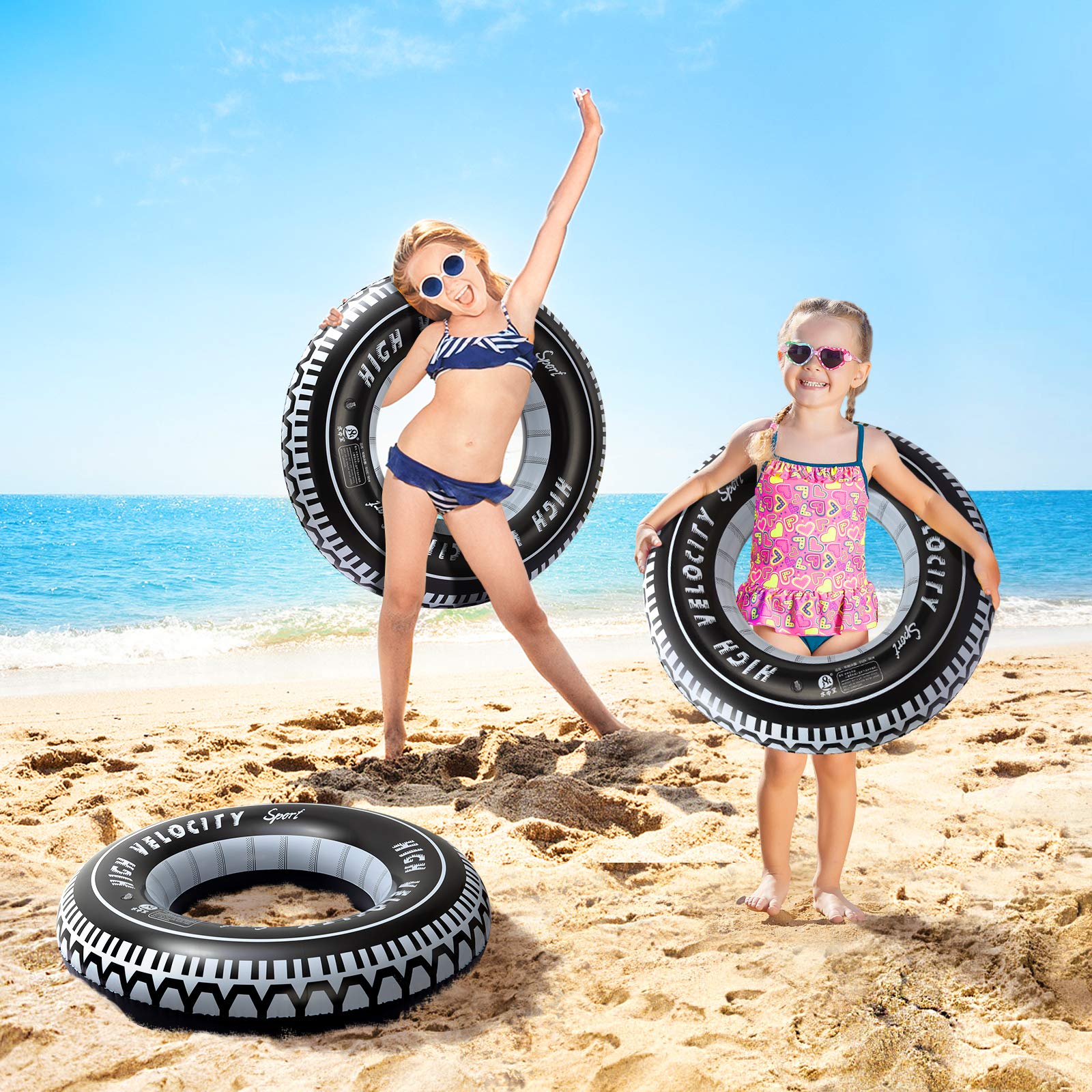 iefoah car-themed pool float decoration for party ambiance