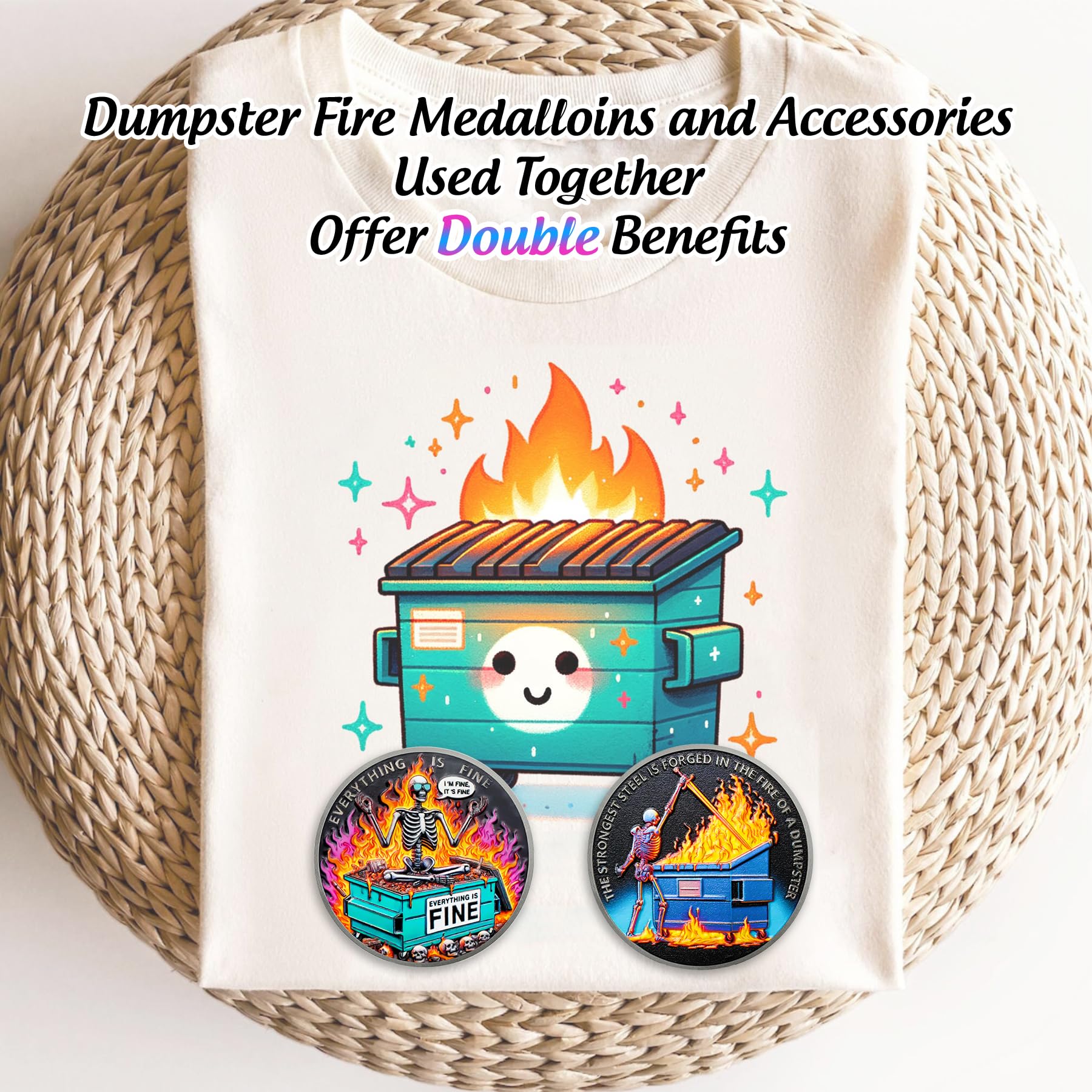 IELCJJ pocket-friendly desk decor coin—easy to carry for daily morale boosts