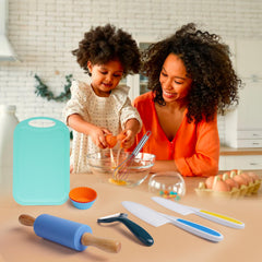 IELEK kids cooking set gift for young chefs inspires learning through cooking adventures.