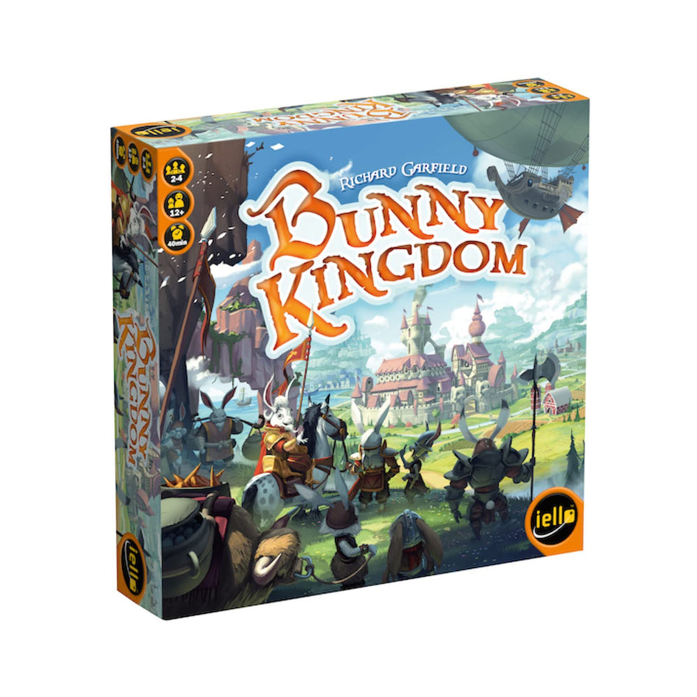 IELLO Bunny Kingdom board map showing strategic layout for building warrens.