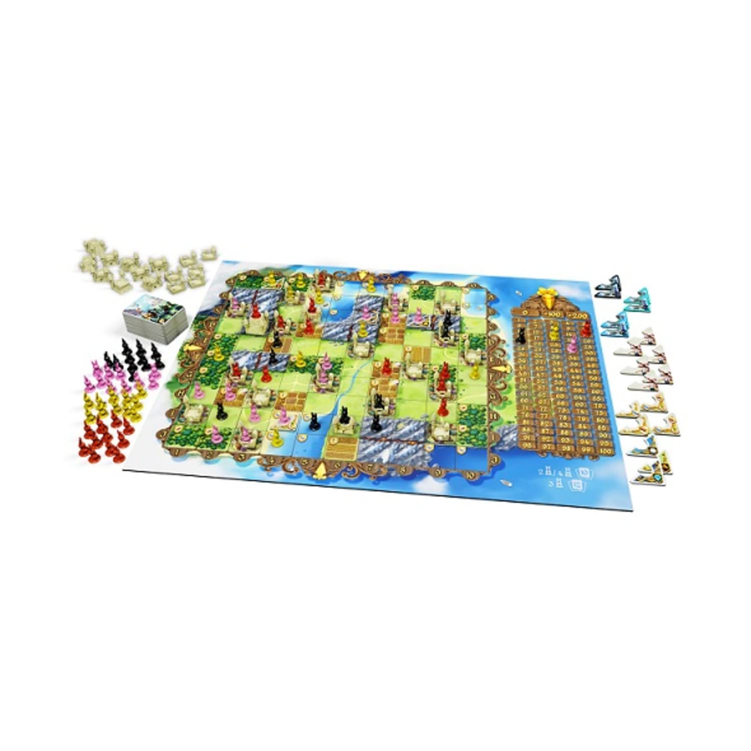 IELLO Bunny Kingdom bunny miniatures enhance table presence and immersion.
