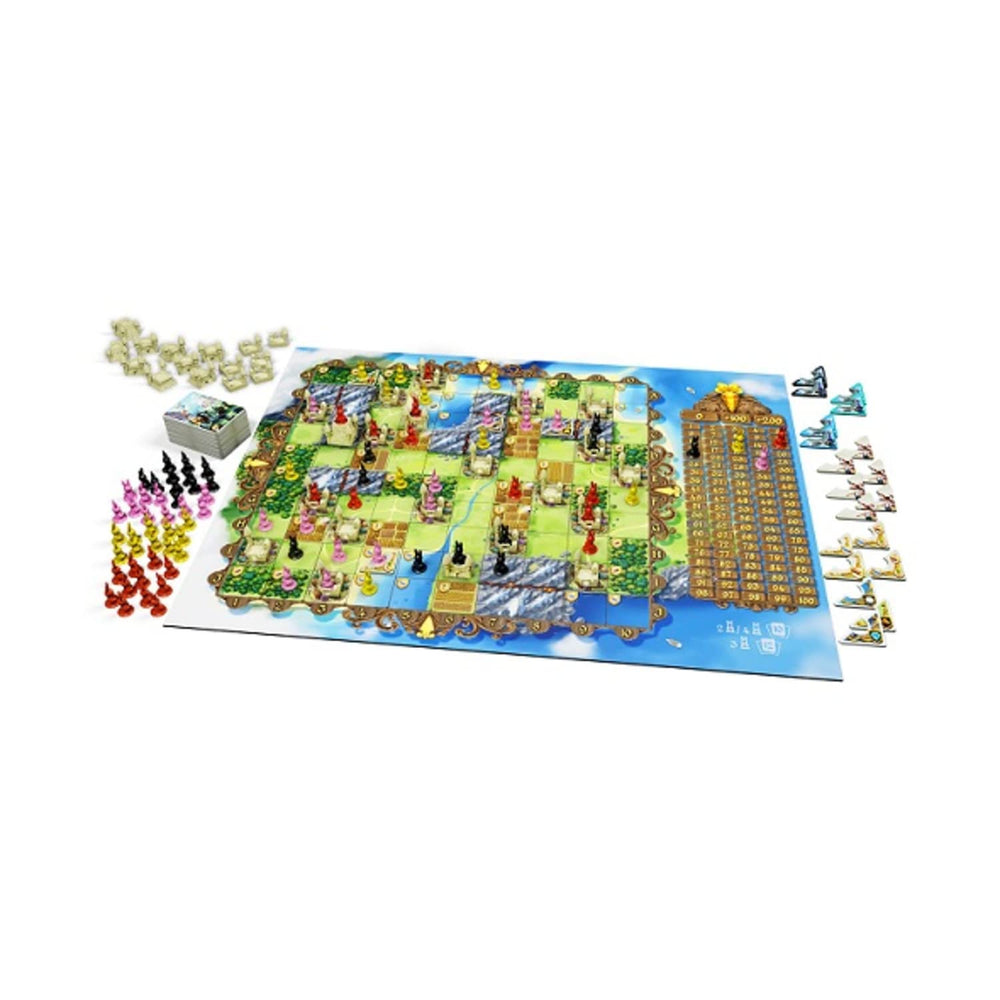 IELLO Bunny Kingdom bunny miniatures enhance table presence and immersion.