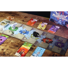 IELLO Clash of Magic Schools tokens and markers for progress tracking.