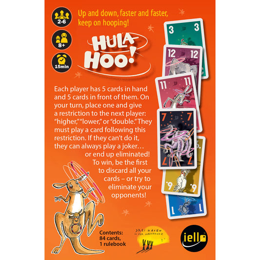 IELLO Hula Hoo open cards illustrate easy strategy for beginners.