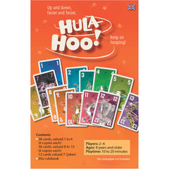 IELLO Hula Hoo players challenge with higher or lower calls.