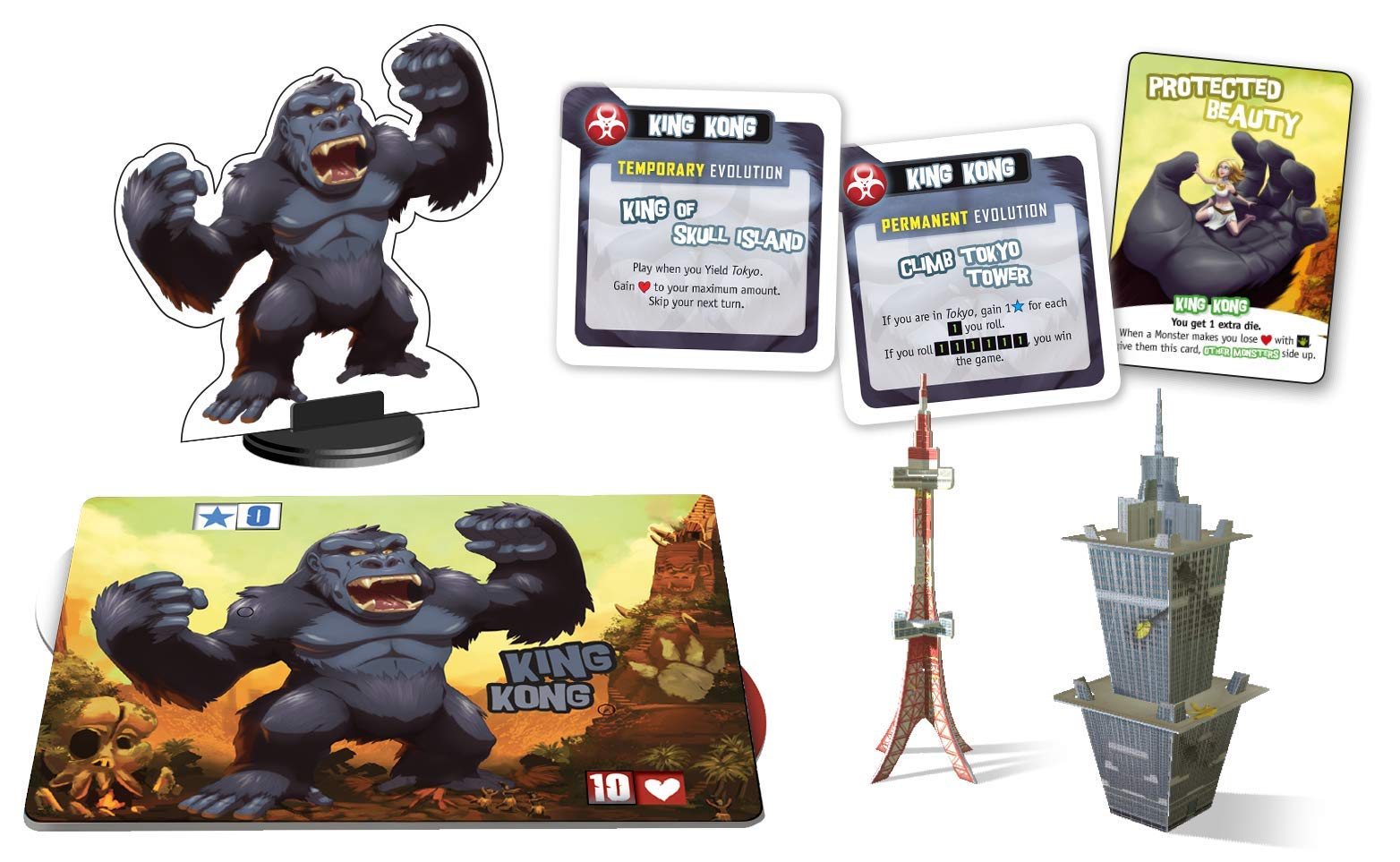 IELLO King of Tokyo King Kong miniature adds iconic presence to clashes.