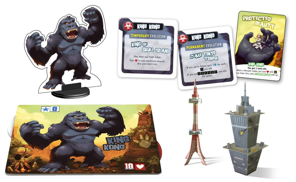 IELLO King of Tokyo King Kong miniature adds iconic presence to clashes.
