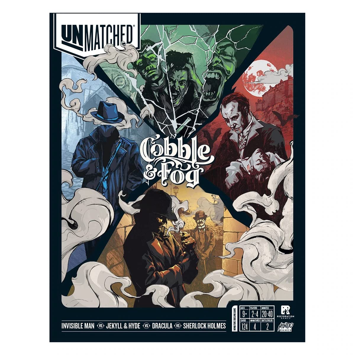 IELLO Unmatched Cobble & Fog: The Invisible Man enables stealthy ambush options.