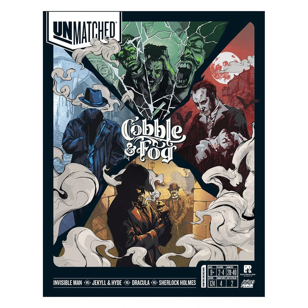 IELLO Unmatched Cobble & Fog: The Invisible Man enables stealthy ambush options.