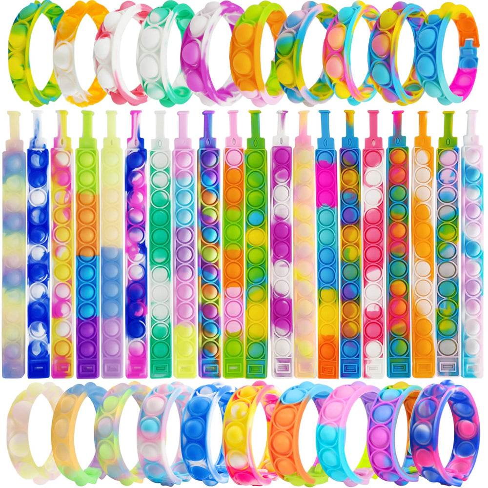 IERKEIE pop bubble wristbands pack in vibrant colors for portable stress relief