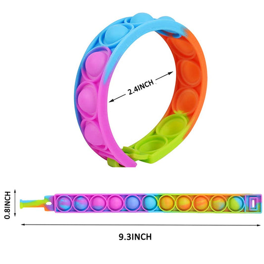 IERKEIE wristband fidget press-action demonstrates satisfying pops for sensory engagement
