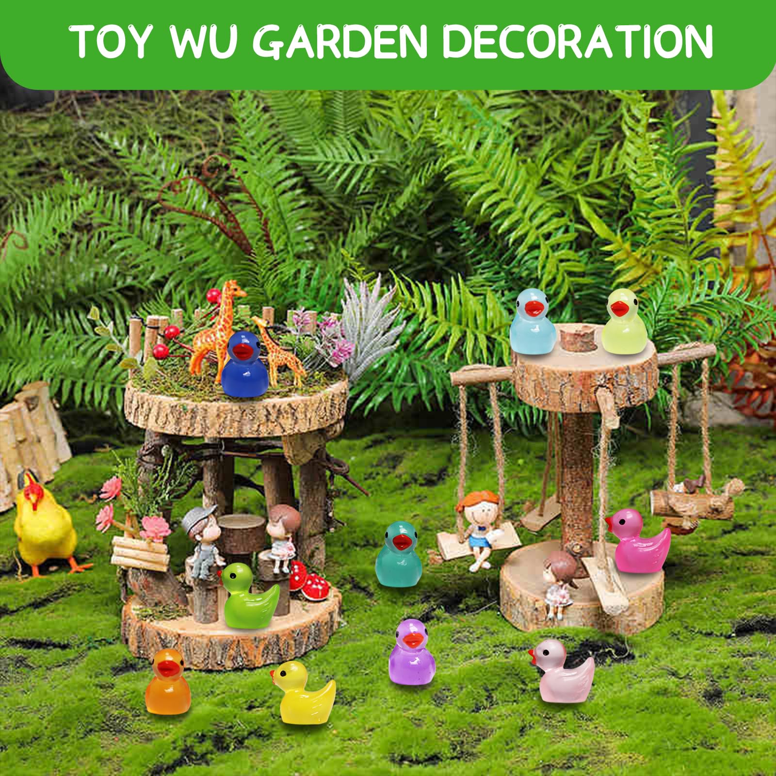 IEUHDKWL baby shower decor with colorful mini ducks