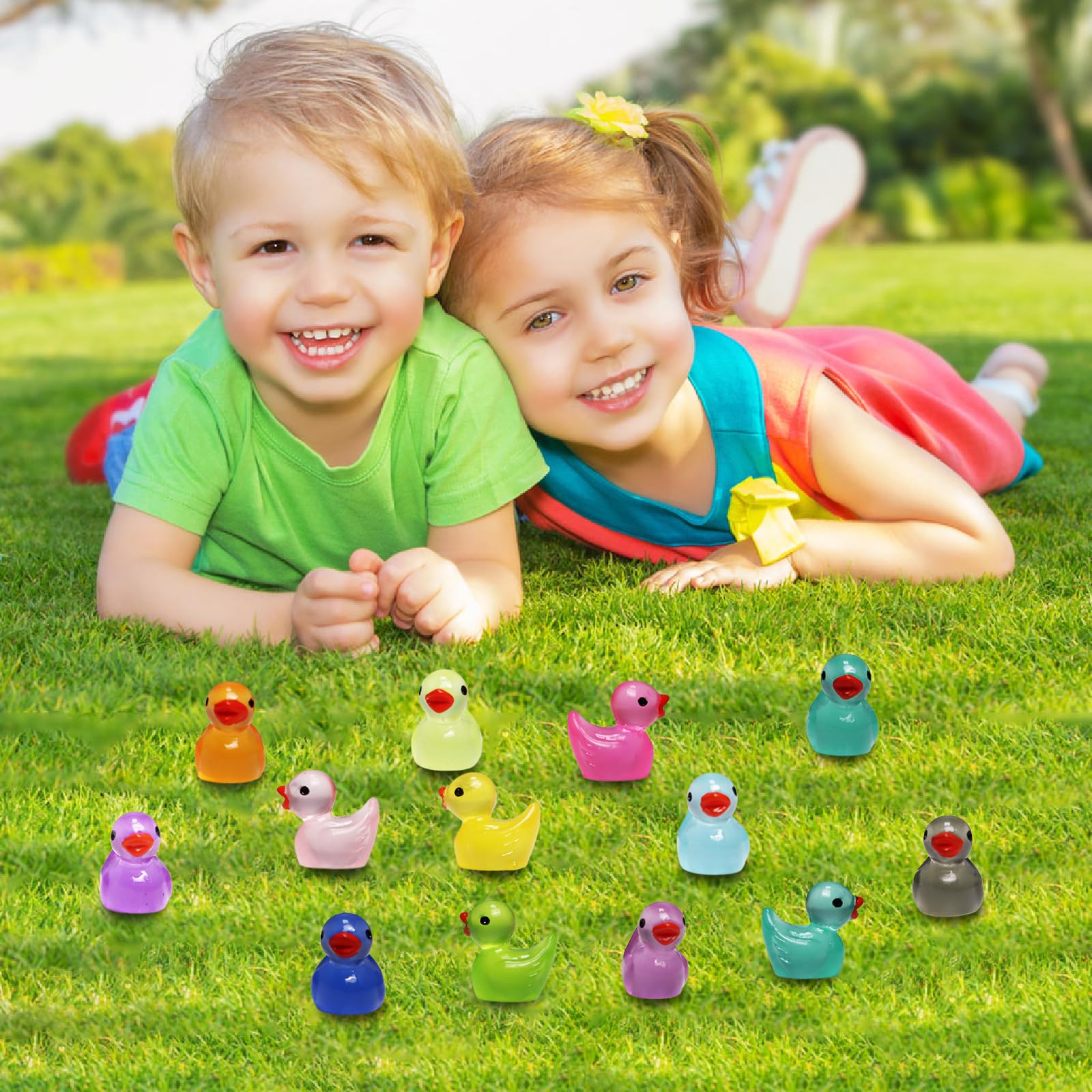 IEUHDKWL collectible mini ducks add vibrant variety to collections