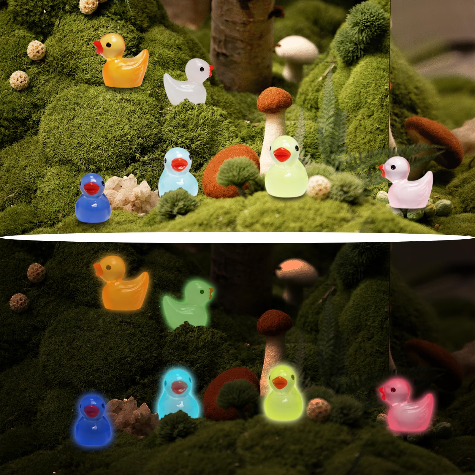 IEUHDKWL ducks used as cake toppers and tiny DIY figures
