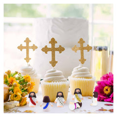 IEUHDKWL mini Jesus figures detailed design enhances home or classroom displays