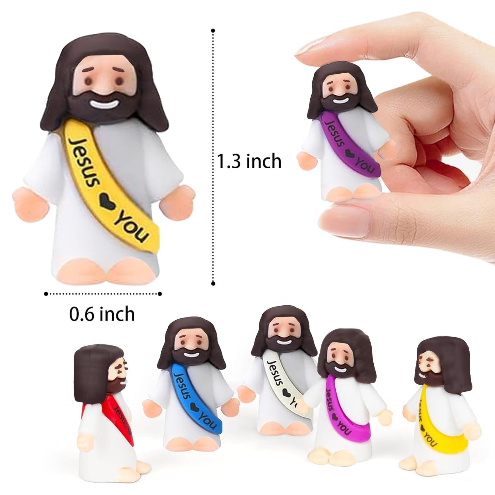 IEUHDKWL mini Jesus figures with detailed craftsmanship suitable as Sunday School rewards