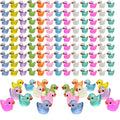 IEUHDKWL mini resin ducks glow in the dark with vibrant colors for night-time displays