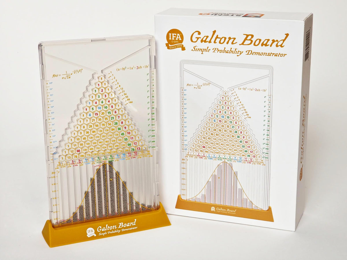IFA Galton Board Simple Edition front view shows compact desk-friendly probability visualization