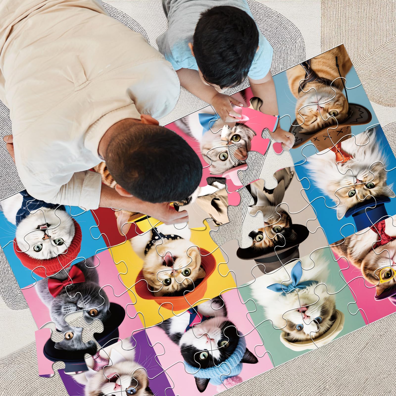 IFLOVE Jumbo Cat Floor Puzzle is a delightful gift idea for kids