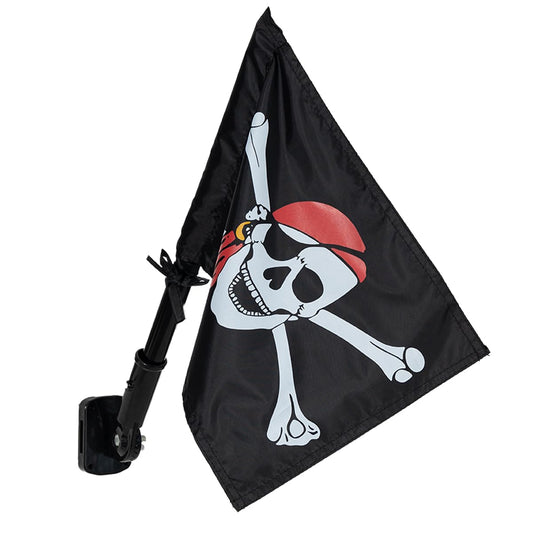 ifeolo pirate flag swing-set front view highlighting vibrant colors for outdoor play