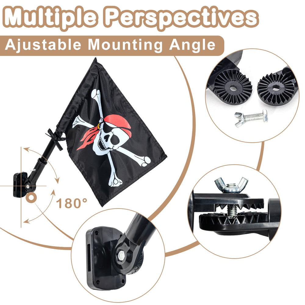 ifeolo pole kit with mounting hardware for quick setup