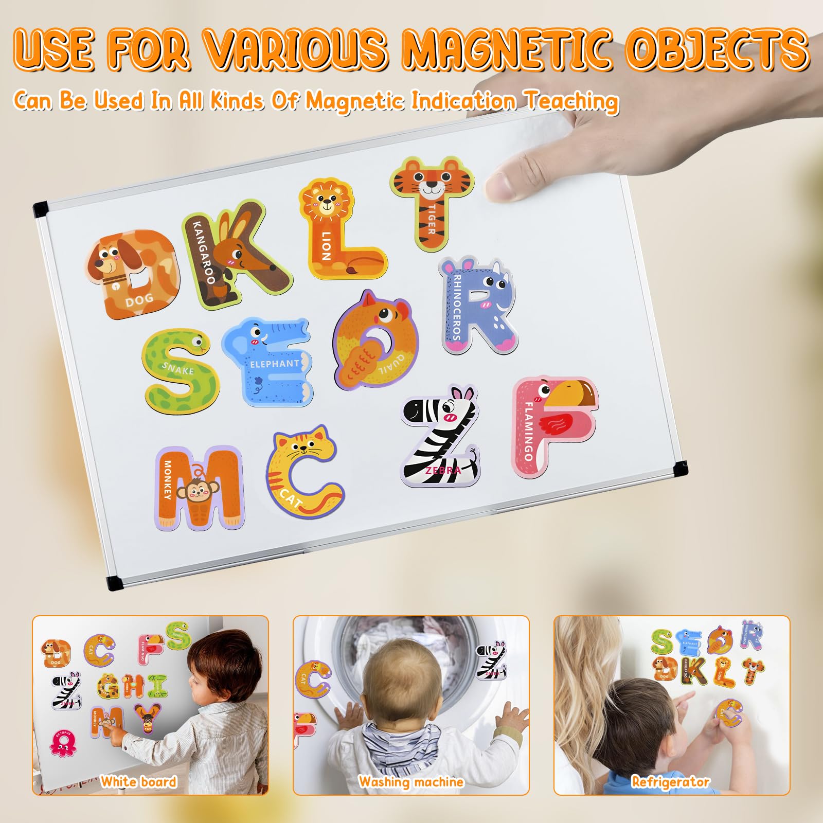 IFIYOOY Easter basket magnets serve as playful decor and learning prompts.