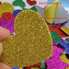 IFKEGON glitter foam stickers add shimmer to kids’ crafts.