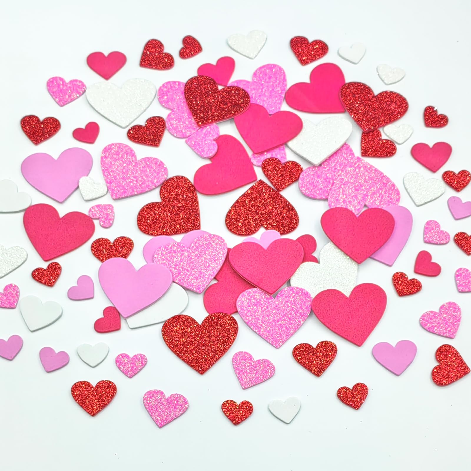 IFKEGON heart foam stickers pack for party decor and cards