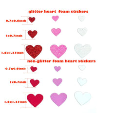 IFKEGON self-adhesive foam hearts for quick, mess-free crafting