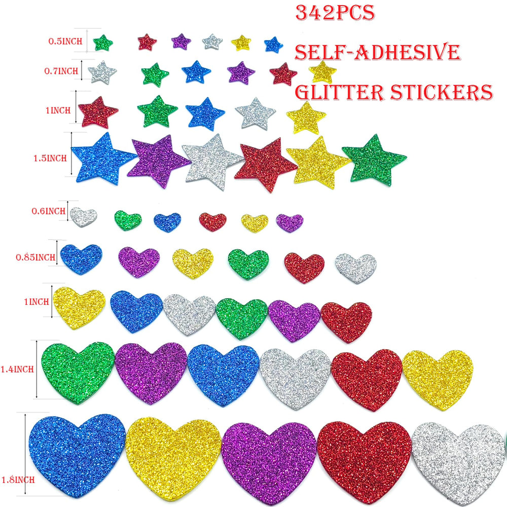 IFKEGON self-adhesive foam stickers ideal for quick greeting cards and scrapbooks.