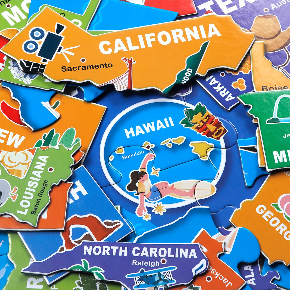 IFLOVE 70-piece puzzle features durable pieces for repeated family play.