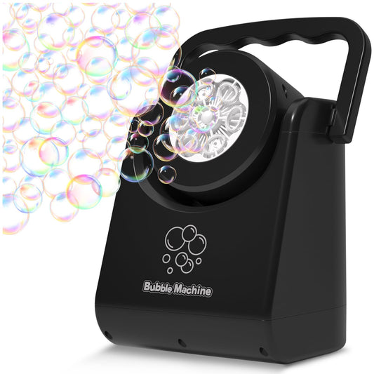 IFLOVE Bubble Machine with adjustable angle enables versatile playtime at parties