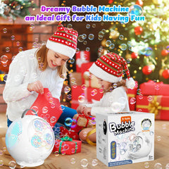 IFLOVE bubble machine with simple controls and multiple outlets for customization.