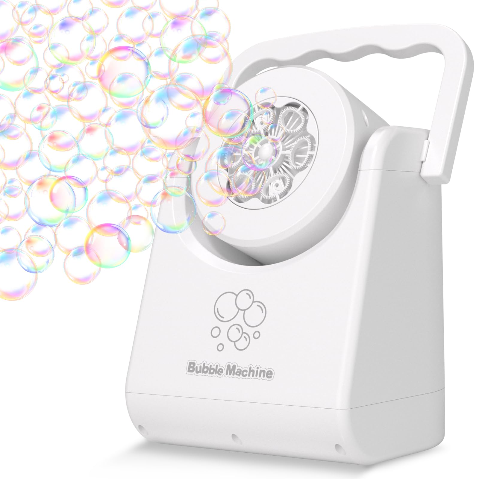 IFLOVE bubble machine with angle adjustment for playful outdoor fun
