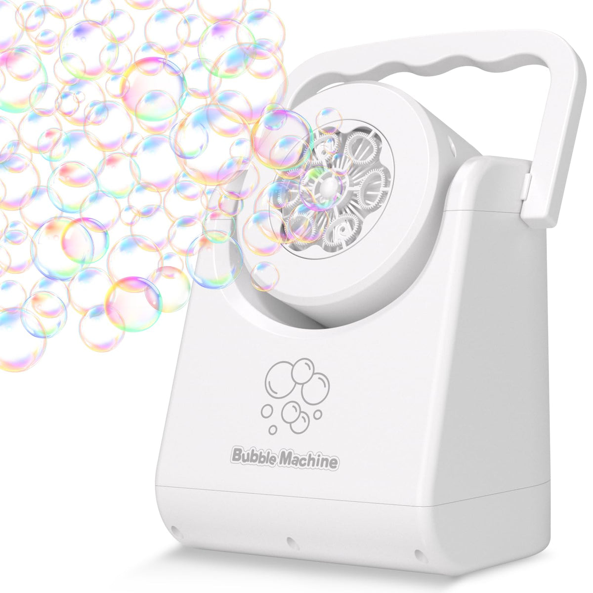 IFLOVE bubble machine with angle adjustment for playful outdoor fun