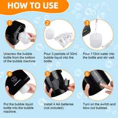 IFLOVE Bubble Machine features quiet airflow to reduce noise
