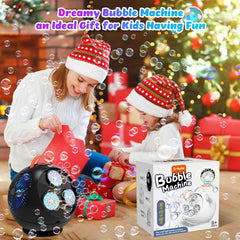 IFLOVE bubble machine with a portable carry handle for easy transport.