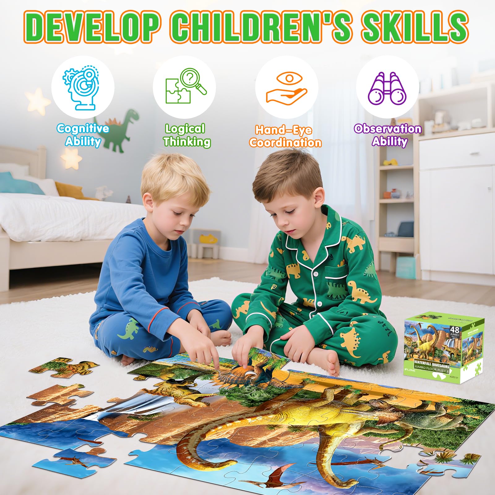 IFLOVE safe, durable cardboard ensures easy-clean storage after play.