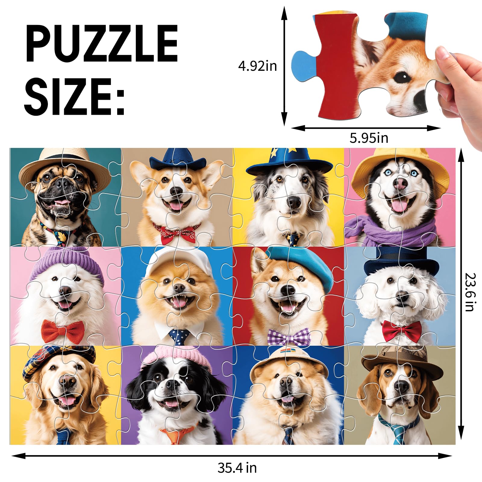 IFLOVE durable cardboard puzzle endures frequent assembly by preschoolers.