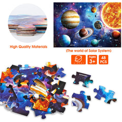 IFLOVE gift-ready solar system puzzle in a box, perfect for holidays and birthdays.