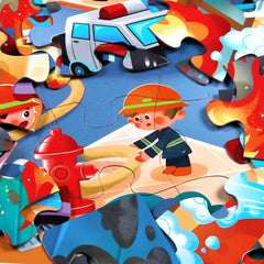 IFLOVE firefighter figures and vehicles inspire imaginative role-play and storytelling.