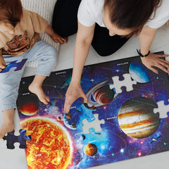 IFLOVE educational space-themed puzzle supports early cognitive skills and hand-eye coordination.