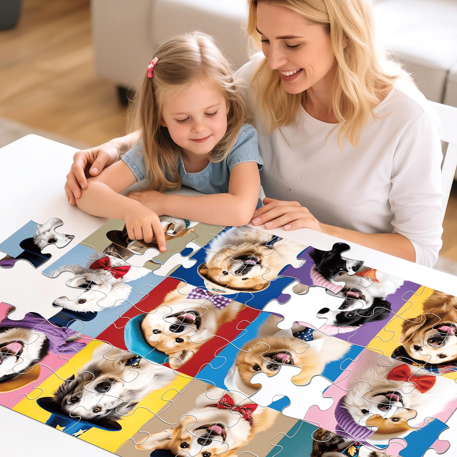IFLOVE interactive family puzzle fosters teamwork and shared achievement.
