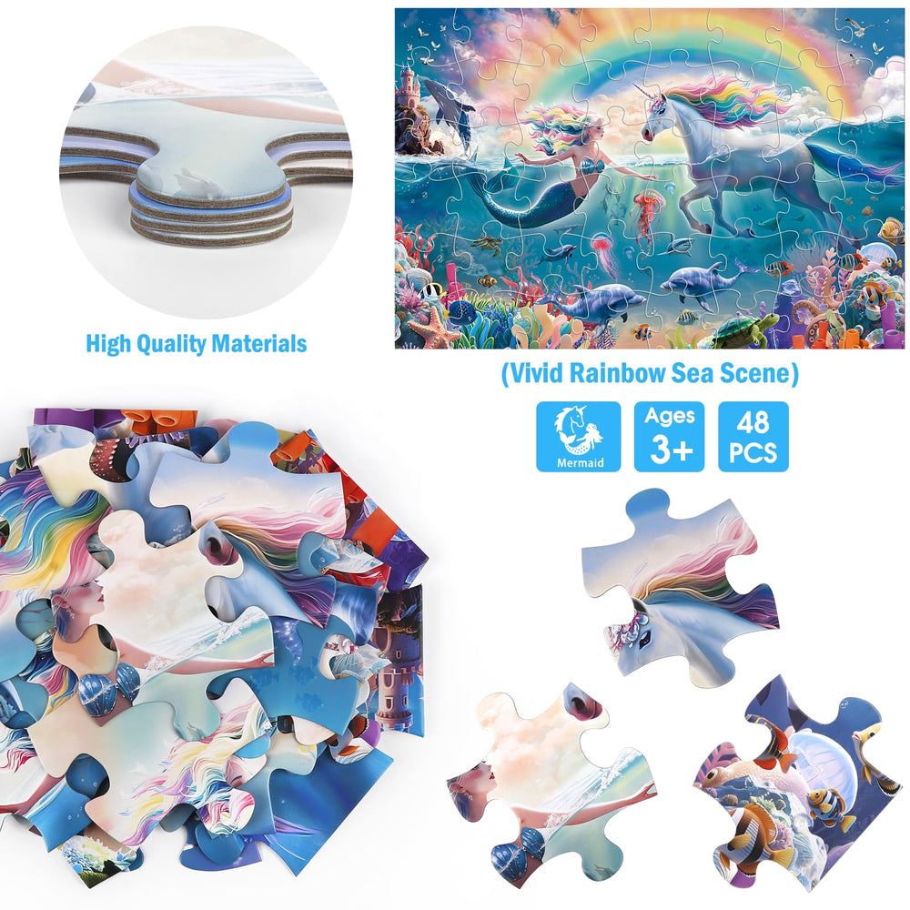 IFLOVE jumbo floor puzzle measures 35x23 inches for collaborative family discovery