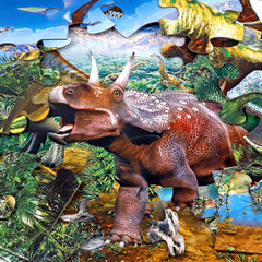 IFLOVE Jumbo Floor Puzzle colorful pieces support pattern recognition.