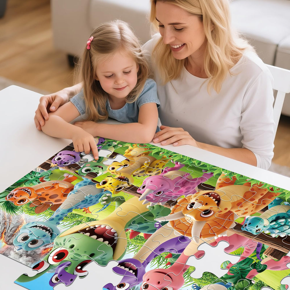 IFLOVE floor puzzle-dinosaur durable construction for repeated use and growth.